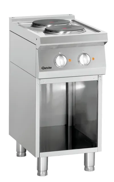 Bartscher Elektroherd 700, B400, 2PL, UO bei uns mieten