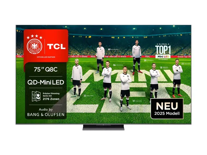 TCL 75Q8C Mini-LED, QLED-Fernseher bei uns mieten