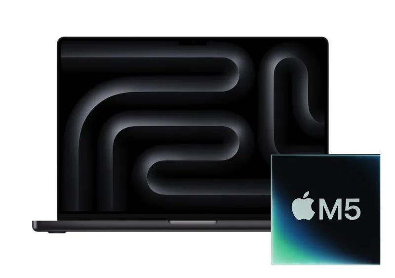 Apple MacBook Pro 14 M5 Chip mieten, 16GB/1TB SSD, Space Schwarz MDE14D/A