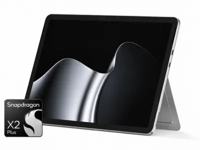 Microsoft Surface Pro 12-Zoll mieten, 2. Edition Snapdragon X2 Plus, 16GB RAM - 512GB SSD - Farbe Silber