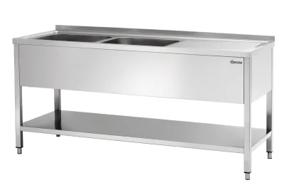 Bartscher Spüle 700, B 1800, 2 Becken LI als Miete