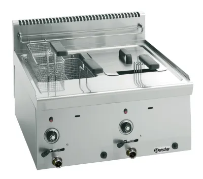Bartscher Fritteuse Gas 600, B600, 2x8L bei uns mieten