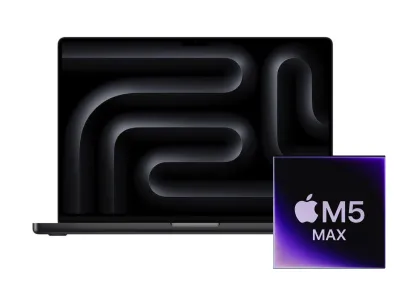 Apple MacBook Pro 16 M5 Max Chip mieten, 36GB RAM 2TB SSD, 18-Core CPU 32-Core GPU, Space Schwarz, MGED4D/A