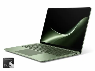 Microsoft Surface Laptop 13.8 -Zoll mieten, 8. Edition Snapdragon X2 Plus, 24GB RAM - 512GB SSD - Farbe Jadegrün