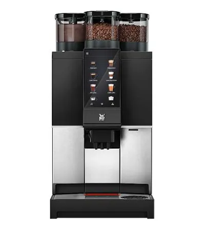 WMF 1300 S mit Wassertank mieten, 2 Mühlen und Schokopulver oder Topping