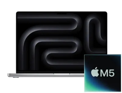 Apple MacBook Pro 14 M5 Chip mieten, 16GB/1TB SSD, Silber MDE54D/A