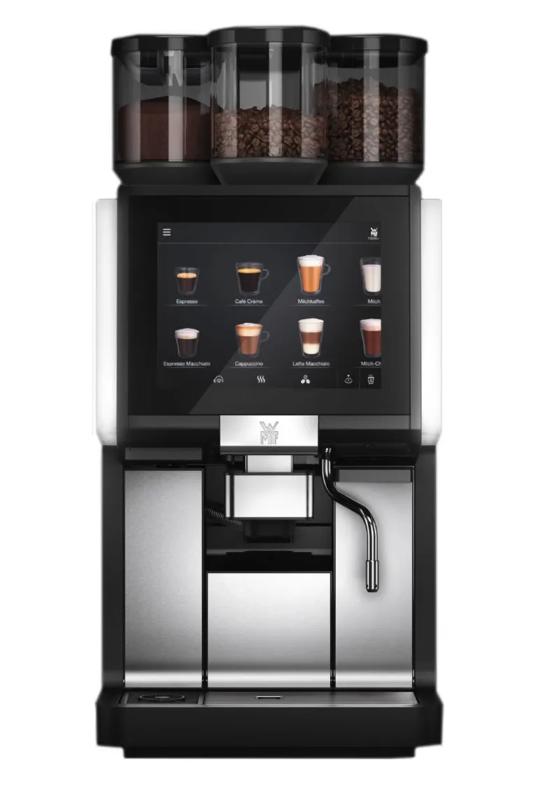 WMF 1500 S+ mieten, mit Festwasser, Basic Milk 2 Mühlen und Schoko