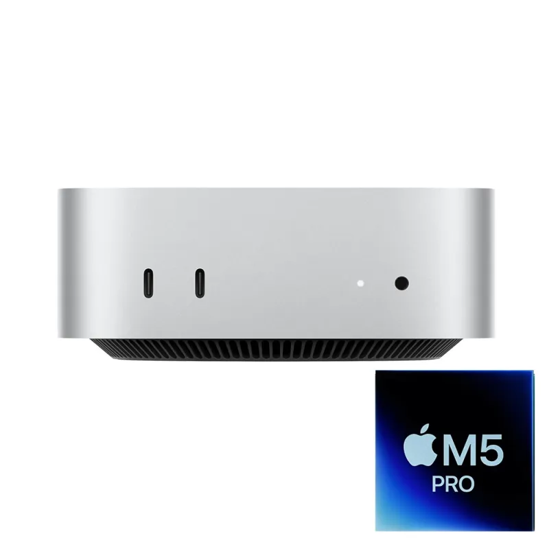 Apple Mac mini M5 Pro mieten, 24 - 64GB RAM, 512 GB bis 8 TB SSD mit 15‑Core CPU und 16‑Core GPU, MHQN4ZD/A