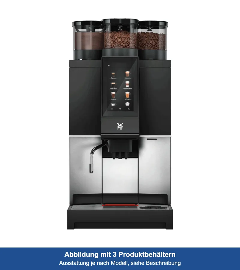 WMF 1300 S mit Wassertank mieten, 1 Mühle und Basic Milk