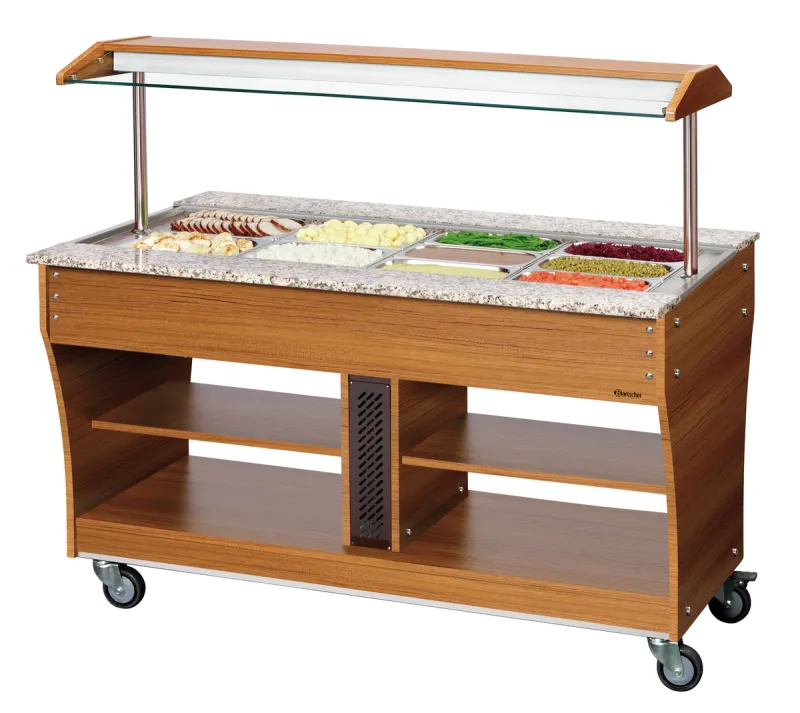 Bartscher Buffetwagen, warm, 4x 1/1GN